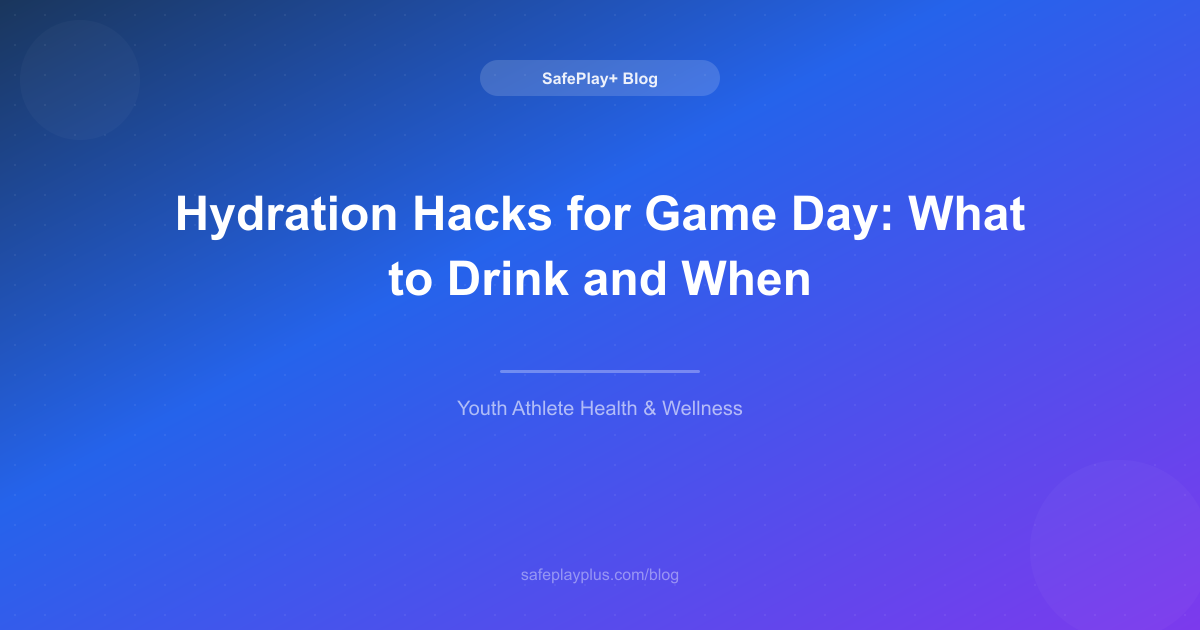 Hydration Hacks for Game Day: What to Drink and When